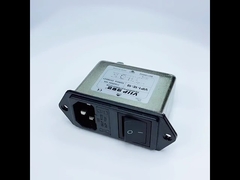 60 ~ 90dB IEC EMI Filter AC 250V 10A โลว์พาสเมทัล 150K-30MHZ