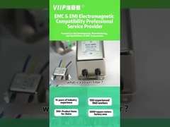 CE ROHS เครื่องกรอง RFI เฟสเดียว 0.5A-300A เครื่องกรองการขัดขวางอิเล็กทรอนิกส์