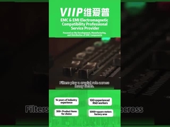 เครื่องกรอง EMI พลาสติกที่นําทางแข็งแรงเพื่อการยับยั้งการรบกวนสายที่น่าเชื่อถือ