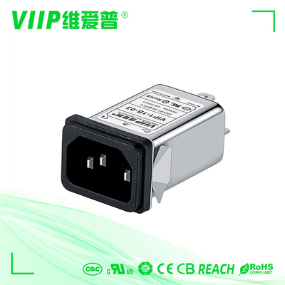 ซื้อ 94v-0 ฟิวส์เดี่ยว IEC EMI Filter 60-90dB สำหรับอุปกรณ์ทดสอบ online manufacture