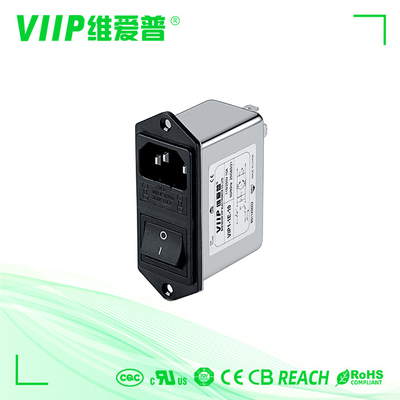 ซื้อ C14 ซ็อกเก็ตชาย rFI EMI ตัวกรองปราบปราม 110VAC 250VAC พร้อมฟิวส์ online manufacture