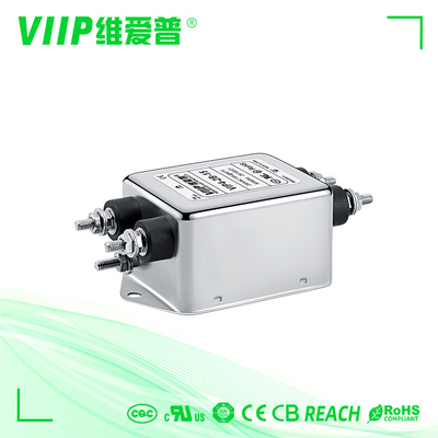 ซื้อ ตัวกรองการปราบปราม EMI แบบสกรูสำหรับแหล่งจ่ายไฟ AC 110V 250V online manufacture