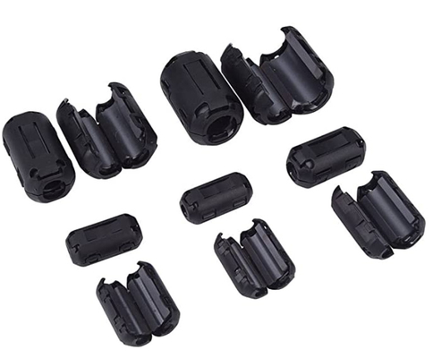ซื้อ สายเคเบิลอุตสาหกรรม Snap-on Clip On Ferrite Core การผสมผสานที่สมบูรณ์แบบสําหรับการปรับปรุงสัญญาณและการส่งข้อมูล online manufacture