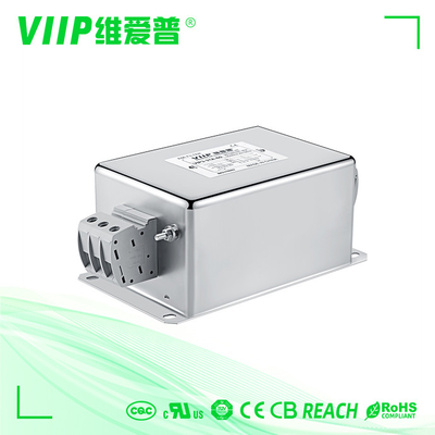 OEM ODM 380V 440V ตัวกรองสัญญาณรบกวน 3 เฟสตัวกรอง EMC พร้อมสกรู