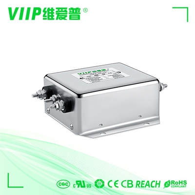 ตัวกรอง EMI เฟสเดียว 250VAC, เครื่องทดสอบความปลอดภัย 10A EMI ตัวกรอง EMC