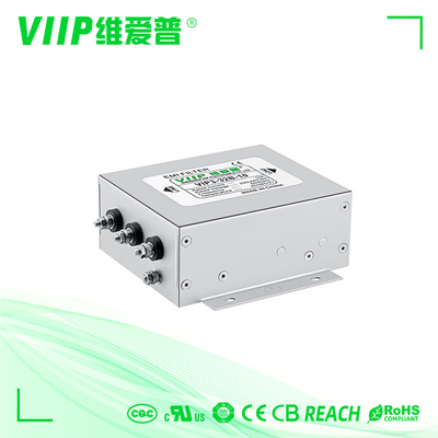 3 Wire TUV 3 Phase EMI Filter สำหรับอุปกรณ์เลเซอร์ / ระบบอัตโนมัติ