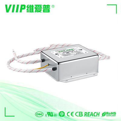การออกแบบที่กระชับกระชับและเบา EMI ฟิลเตอร์ระยะเดียว ทนความกระชับ ≥1500VAC / 1 นาที การลดความแรง ≥20dB 0.7kg