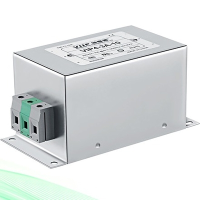AC เฟสเดียว Emc Emi Filter 20A พร้อมแถบทองแดงขั้วต่อบล็อก