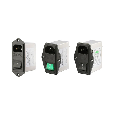 สกรู เทอร์มินัล IEC EMI ฟิลเตอร์สําหรับระบบเซ็นเซอร์แสง 1A-10A กระแสไฟฟ้าปริมาณ