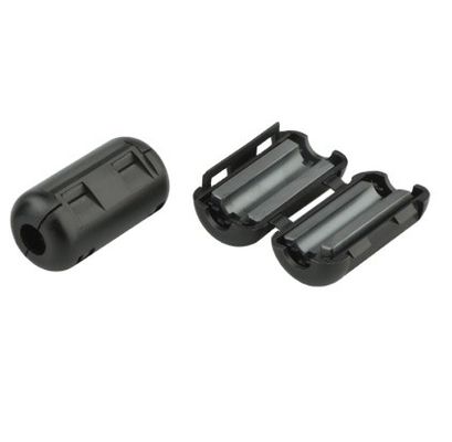 OEM ODM Clap-on Ferrite Core กับ Ni-Zn Ferrite พลาสติกสําหรับช่วงอุณหภูมิ -40 ถึง + 125 °C