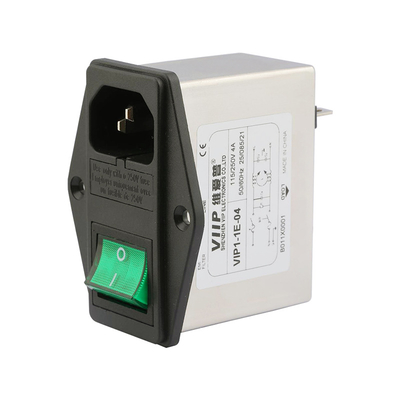 IEC Socket Filter Interference Reduction Filter -25C- 85C การทํางานเพื่อการจัดการและการดับเสียงที่ดีที่สุด