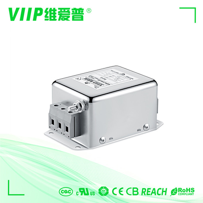 ตัวกรองสัญญาณ AC แบบ 3 สาย 3 เฟส 2250VDC ตัวกรอง Emi หลัก