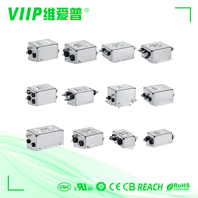 ตัวกรอง EMI เฟสเดียวที่สอดคล้องกับ Rohs, อิมพีแดนซ์ ≤1.5Ω, การลดทอน ≥20dB และการปราบปราม EMI ที่มีประสิทธิภาพ